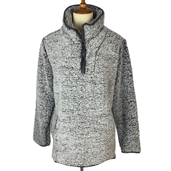 Thread & Supply Jackets & Blazers - Thread & Supply Wubby Charcoal Fleece Pullover